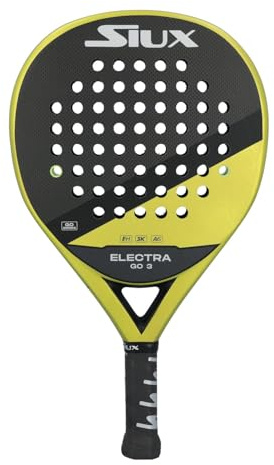 Siux - Pala de Pádel Electra Go 3 Nivel intermedio Forma híbrida - Control y Potencia