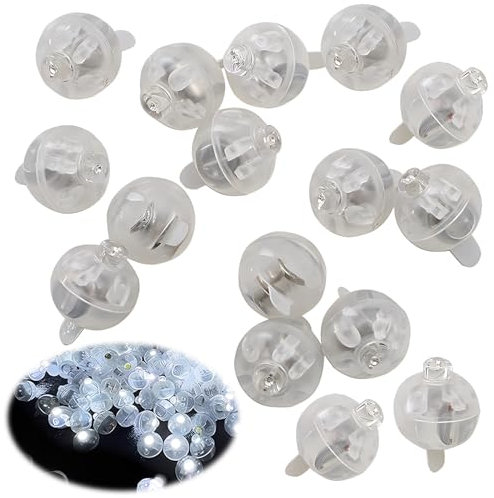Behone LED Palloncini Luminosi - Mini Luci per Feste, Compleanni, Matrimoni, Natale, Capodanno e Carnivale (Bianco)