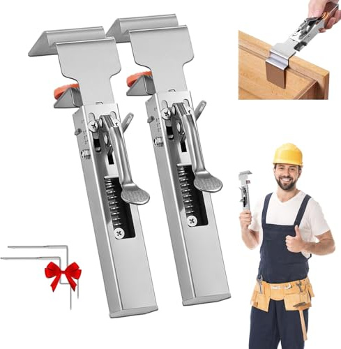 Adjustable Drawer Fixing Clamps, Cabinet Hardware Jig, Drawer Front Installation Clips, Drawer Panel Installation Fixing Clips Tools(2 set)