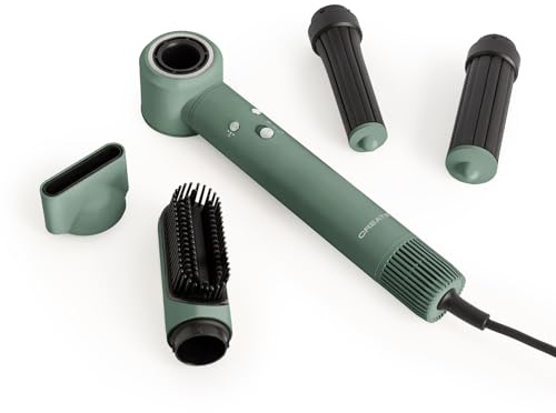 CREATE/ION STYLER PRO / 5-in-1-Ionen-Lufttrockner und Stylingbürste Salbeigrün/DC Brushless Motor, 3 Geschwindigkeiten, Kaltluftbetrieb, 3 Temperaturstufen, Aufbewahrungskoffer, 1300W