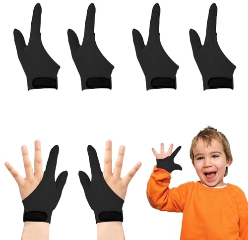 Adfuenom 4 pezzi succhiare il pollice smettere di succhiare il pollice guanti da masticare per bambini mordere le dita 5-13 anni.
