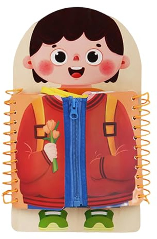 Activity Chart - for Life Skills, Preschool Education, Fine Motor Practice, Sensory Development | Portable Learning Loop Zipper Board