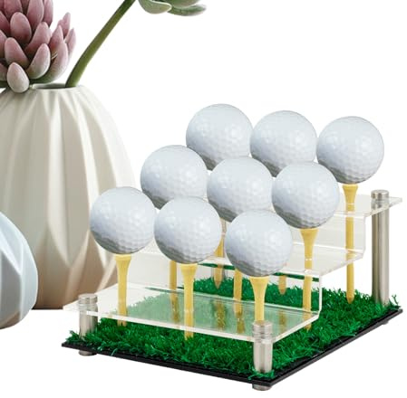 Golffodral – akrylstativ | sport och friluftstillbehör för placering av tennis, lacrosse, softball, sovrum vardagsrum arbetsrum kontor klubb bordsdörr, klar