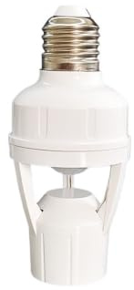 Rörelsesensor LED-lampfot E27 Sockelomvandlare AC 85-265V Glödlampshållare Adapterbrytare Justerbar mänsklig induktion