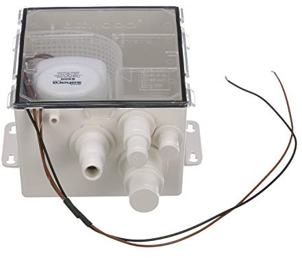 Attwood 4141-4 Shower Sump Pump System, 500 GPH Model, 12-Volt, 22-Inch Wire, Standard Box, ¾-Inch Interior Diameter Outlet Hose