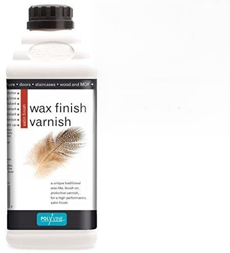 Polyvine - Wax Finish Varnish - White Wash - 1 Litre