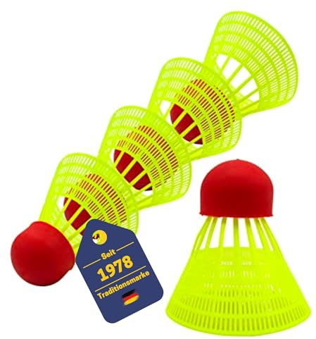 BEST SPORTING Speed Federball Set – Highspeed Bälle aus Nylon für Power-Badminton – langlebige Speedfederbälle mit optimalem Flugverhalten für Indoor & Outdoor Matches (5)