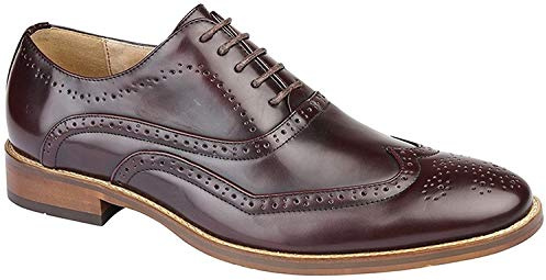 Mens Brown Brogue Casual Lace Up Shoes Size UK 8-12