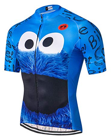 Maglia da ciclismo da uomo, a manica corta, ideale per ciclismo e sport, 01, M