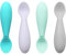 PandaEar Babylöffel Silikon Fütterlöffel Weiche - 4 Stück Kinder Breilöffel Baby Löffel Set BPA Frei Selbstfütterndes Fettgriff Besteck für Kinder Kleinkind Säugling Füttern und Entwöhnen