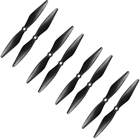 FEICHAO 10x3.8 3K CW CCW 1038 CF Hélice en Fiber de Carbone Accessoires Contre compatibles pour DJI F450 F550 RC quadrirotor hexacoptère Multi (4 Pairs)