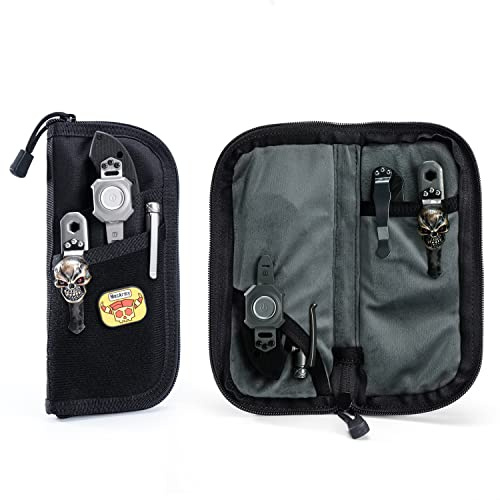 VIPERADE VE7 Tool Pouch for Men Nyon Small EDC Pouch with 4 Pockets Utility EDC Organiser with Patch Area DIY Best Protective Bag for Gears