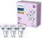 Philips, pack de 3 ampoules LED GU10, 35W, blanc chaud non dimmable