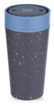 Circular & Co Pre 2026 (Previous Generation) Reusable Coffee Cup - 12oz/340ml - 100% Leakproof & Lockable - Push Top, One Hand Open, 360 Drinking - Recyclable - BPA Free - Dishwasher Safe