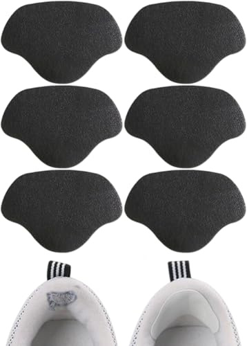 CENSIVI 3 Paires Réparation de Talon de Chaussure Patch - Patch de Prévention Trous de Chaussures, Autocollants à Talons Patchs Talon Auto-Adhésif, Coussinets Réparation Talon, Noir