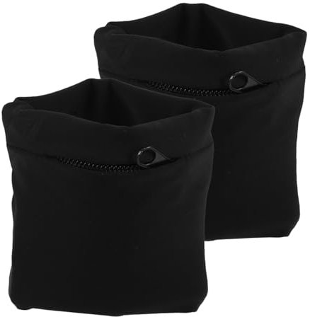 JUMPLAWN 2stücke Sport Handgelenktasche Schwarz Sweatproof Armband Für Handy Schlüssel Und Geld Für Laufen Radfahren Und Fitness Aktivitäten Bequeme Sichere