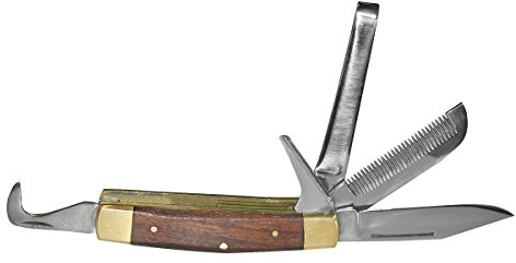 Couteau d'équitation avec manche en bois Couteau emballé