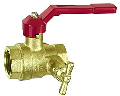 Vanne 1/4 tour manette droite avec purge FF15x21 PN40 Boutté