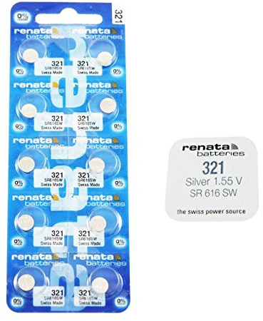 10 x Renata 321 Swiss Made Watch Batteries (10)