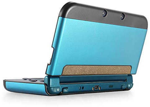 TNP New 3DS XL Hülle, New 3DS XL Case, Aluminium-Schutzhülle kompatibel mit New Nintendo 3DS XL Konsole 2015, Spiele und Zubehör, strapazierfähige Cover Plate mit ultraschlankem Design, Hellblau