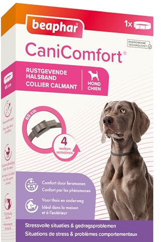 Beaphar Canicomfort Hundehalsband, beruhigend mit Pheromonen, 1 Stück, 65 cm
