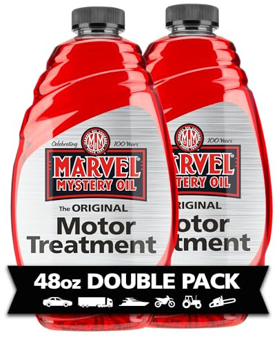 Marvel Mystery Oil 53436 Motor Treatment, Engine Oil & Fuel Treatment Additive, Cleans and Lubricates Fuel System, Prevents Leaks, Improves Engine Performance and Fuel Economy, 48 oz. (Pack of 2)