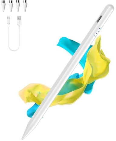 Android Stylus Pens for Touchs Screens High Precision and Sensitivity Tablet Pen Type-C Phone Pen Compatible with Samsung/Huawei/Lenovo/Mi/Vivo and Other Android Smartphone and Tablet Devices-White