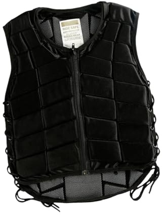 Oshhni Gilet d'équitation, Gilet rembourré Professionnel pour garçons et Filles, XS