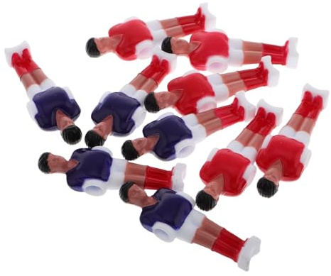 Toyvian 10 Piezas Figuras Jugadores Futbolín Accesorios Repuesto para Mesa Fútbol Miniatura para Reparación y Juego de Mesa