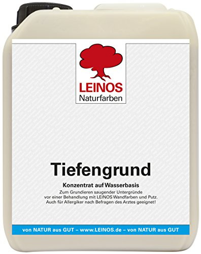 LEINOS 620 Tiefengrund 2,5 L | für stark oder unterschiedlich saugende Wandflächen | Sehr hoch dampfdurchlässig | Farbton nach der Trocknung: nahezu farblos