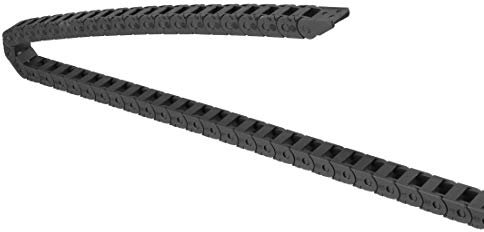 sourcing map Chaîne porte-câbles glisser Ouvrir connecteurs Bout type R18 10x11mm 1M pour machine électrique routeur CNC