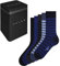 FALKE Herren Socken Happy Box Multipack M So Baumwolle gemustert 5 Paar, Mehrfarbig Blue Mix 0010, 43-46