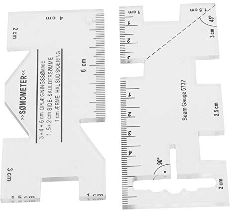 Righello da lavoro patch 2 pezzi, righello per cucito da cucito trasparente patchwork Strumenti fai da te Mini modello di macchina da cucire per uso domestico