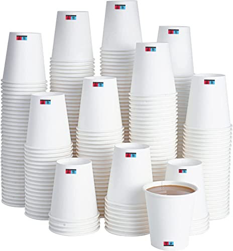 SOPACK - Lot de 150 Gobelets jetables en papier 240ML (8 Oz) – pour toutes vos boissons chaudes et froides, café, soda, eau,