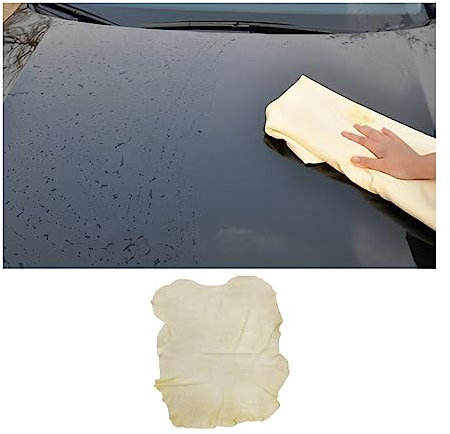 CGEAMDY Gamuza Coche, Microfibra para Automóviles, Reutilizable Vehículos para Secado Rápido, Gamuza Piel Toalla Secado Coche, Piel Natural Coche Súper Suave para Moto Vehículos Cristales Ventanas