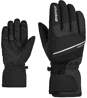 Ziener Herren GEZIM Ski-Handschuhe/Wintersport | wasserdicht atmungsaktiv, black tec, 8
