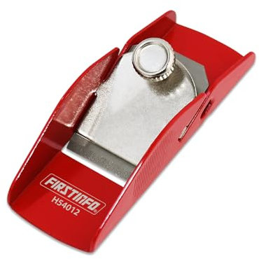 FIRSTINFO H54012 | Mini Cepillo Manual de Acero Ligero | Herramienta de Acabado para Madera