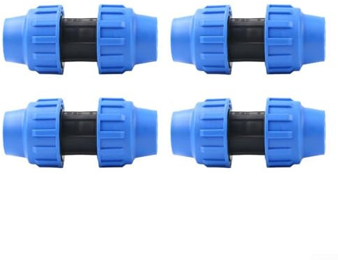 4 raccordi per tubi dell'acqua, raccordo versatile per tubo dell'acqua, connettore dritto per tubo dell'acqua, bassa resistenza (40)