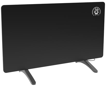 Princess Smart Infrared Heater – Carbon crystal panel - Flat Wall-Mounted Radiator – 480 W – Adjustable Thermostat up to 50°C – 24-Hour Timer – Weekly Programming