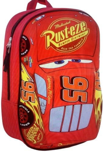 AGAL Mochila Coche 3D Rayo Mc Queen Cars, Mochila Escolar, Mochila Niños Cars
