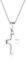 Xaana Kinder-Anhänger Kreuz glanz 12 mm inkl. Kette 36/38 cm aus 925er Sterlingsilber AMZ0215