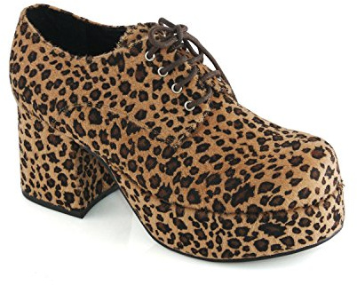 Funtasma by Pleaser Jazz-02 - Scarpe Oxford da Uomo Leopard XL