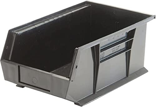 Quantum QUS235BK Black Ultra Stack and Hang Bin, 10-7/8 x 11 x 5 Size (Pack of 6)