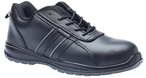 Blackrock Leather Safety Shoes, Mens and Womens Safety Trainers, Black