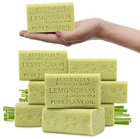 Australian Botanical Soap Lemongrass Soap Bars, 6.6 oz., Pack of 8