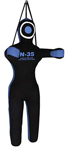 Dummy wurfpuppe MMA,Judo,Box Dummy,Ringen,jiu Jitsu,Grappling,Training Dummy von N-35, ungefüllt (Blue, 150cm)
