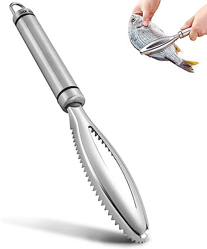 304Edelstahl Fischschuppen Entferner, Profi Fisch Entschupper Fischschaber Küchenhelfer
