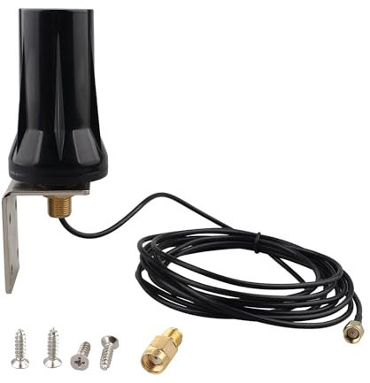 Futheda 4G LTE Antena Exterior Antena SMA Impermeable Montaje en Pared 5dBi para Orange, Vodafone y Movistar Puerta de Enlace Módem Enrutador Celular Cámara de Seguimiento