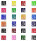 Relota Stempelkissen Set,24 Farben Stempelkissen fingerabdrücke Ungiftig Abwaschbar Stamp Pad für Papier Handwerk Stoff Malerei DIY Geburtstag Geschenk (24 Farben)