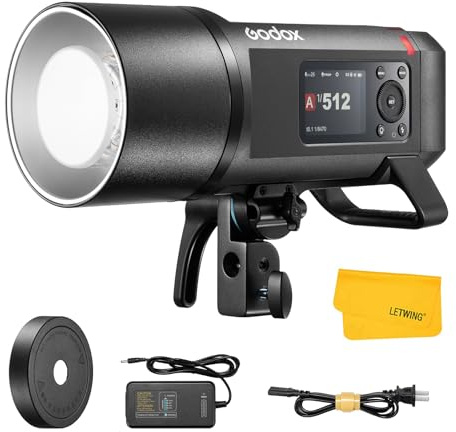 GODOX AD600 Pro II AD600Pro II Flash para Exteriores, 600Ws 2.4G TTL inalámbrico Flash 40W Bi-Color HSS 1/8000s, 0.01-0.09s Tiempo de Reciclaje, TFT Pantalla a Color, Batería de Litio de 2600mAh
